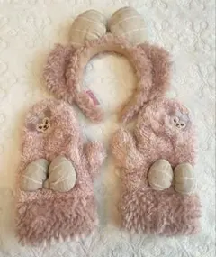 ディズニーシー　シェリーメイ　カチューシャ　手袋ミトン2点セット