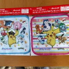 ポケモンミニタオル全２種２枚