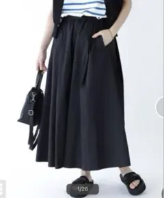 JOURNAL STANDARD relume フレアスカート ブラックのサムネイル