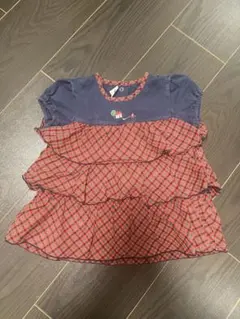 y*u様 ファミリア familiar トップス Tシャツ フリル　チェック　1