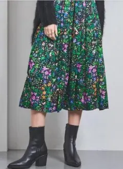 UNITED ARROWS ユナイテッドアローズ　プリントスカート 36（S）