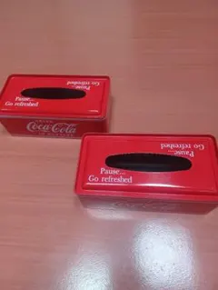 Coca-Cola ティッシュケース 2個セットのサムネイル