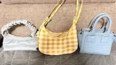 GU シャーリングワンハンドルバッグ ライトブルー Zara ミニトトバッグのサムネイル
