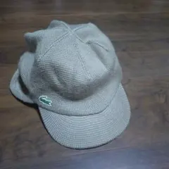 LACOSTE ニットキャップ ベージュ
