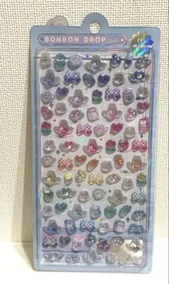22 正規品　ミニ　ボンボンドロップシール　なないろボンボン