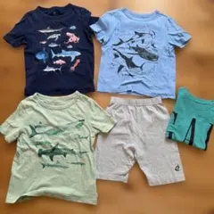 GAP kids Ｔシャツ　サメ、海の生き物　110 とおまけ　まとめ売り