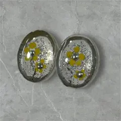 ハンドメイドピアス・:*+.レジン×お花
