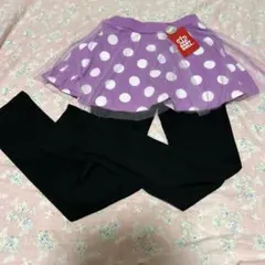新品未使用　BABYDOLL 水玉模様 スカート レギンスセット