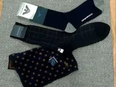 ブランドソックス2足とハンドタオルセット!