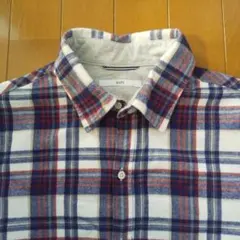 SHIPS チェック柄ネルシャツ 100%コットン