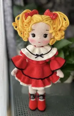 ハンドメイド あみぐるみ 女の子 人形 キャンディちゃん(37cm) - メルカリ