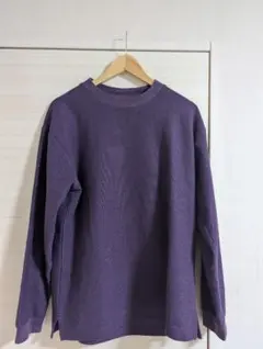 green label relaxing コットンニットセーター パープルL