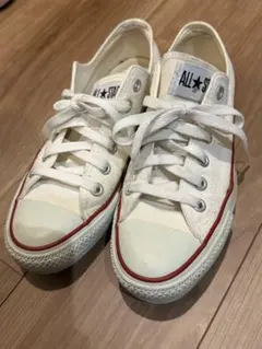 コンバース　オールスター　ローカット　ホワイト　24.5