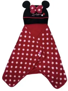 ディズニーランドミニーマウス4Wayポンチョブランケットクッション