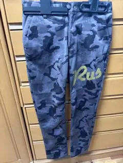RUSSELUNO ラッセルノ モノトーン ルチャ柄 ハーフパンツ ゴルフ