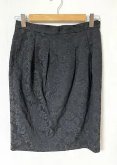 tomorrowland  コクーン スカート ジャガード織 ミドル丈