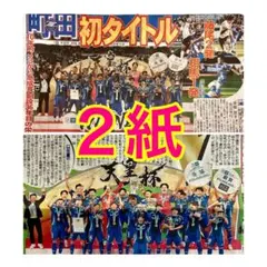 ２紙セット 町田ゼルビア 天皇杯 優勝 2025年11月23日