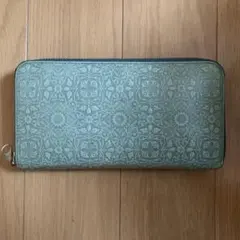 本革　長財布　緑　一粒万倍日　金運