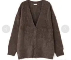 起毛ニットカーディガン （ブラウン）　ナチュラルビューティーベーシック