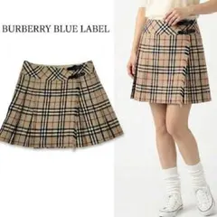Q298 新品未使用 S バーバリー ノバチェック プリーツスカート レディース