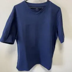 UNIQLO ネイビー Vネック Tシャツ L