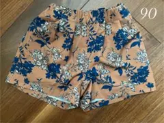 ブランシェス　ラッドチャップ　花柄　キュロットパンツ　90