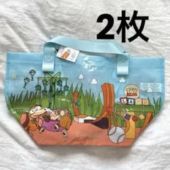 新品　香港ディズニーランド トイストーリー ショッピングバック　2枚