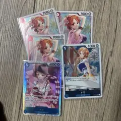 ナミ SRなど、5枚売りワンピースカード