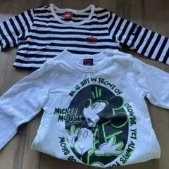BABY DOLL ストライプ長袖カットソー 110