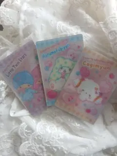 サンリオウエハース キャラクターカードセット こぎみゅん モップ キキララ