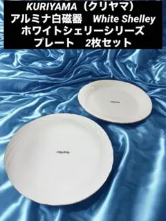 KURIYAMAアルミナ白磁器White Shelley（ホワイトシェリー）2枚のサムネイル