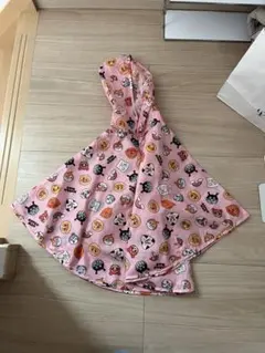 ◾️まとめ割♡アンパンマン♡レインコート フード付き ピンク　80-100センチ