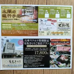 太閤の湯 入館券（割引券）/有馬温泉　太閤の通行手形【〜2026/4/30】