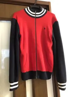 Polo ジップアップジャンパー レッド/ネイビー　リバーシブル
