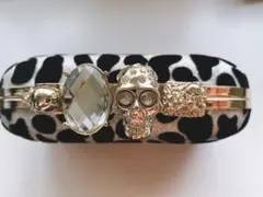 アレキサンダーマックイーン風 2way クラッチバッグ　スカル　ガイコツ