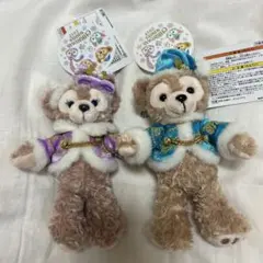 ダッフィー シェリーメイ ぬいぐるみバッジ　クリスマス2017