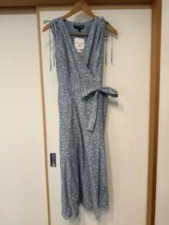 ユニクロ　INES DE LA FRESSANGE 水色花柄ワンピース Sサイズ