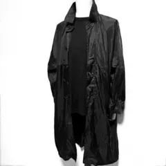 HELMUT LANG ヘルムートラング ブラック ステンカラーコート HELMUT LANG ヘルムートラング Black Label Double Breasted Wool Coat