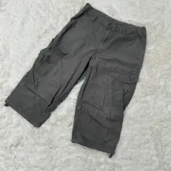 【c2892】UNIQLO ユニクロ　ハーフパンツ　カーゴ　グレー
