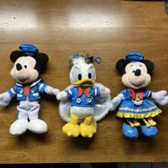 ディズニーパルパルーザ ドナルドのクワッキーダックシティ ぬいぐるみバッジセット