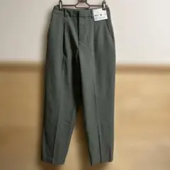 UNIQLO 感動タックパンツ オリーブ色 Sサイズ DRY素材