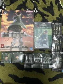 進撃の巨人1番くじ　B賞,D賞リヴァイ+おまけ