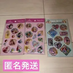 ディズニープリンセス ウォーターステッカー カプセルシール　3セット
