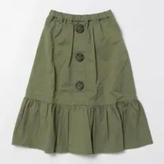 NEEDLE WORKSスカートギャバBIGボタンスカートキッズ女の子のサムネイル