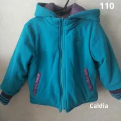 Caldia　アウター　ジャンパー　リバーシブル　中綿ダウン　フリース　110