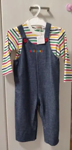 ミキハウス デニムオーバーオール 70〜80