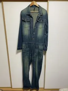 デニムオーバーオール 長袖