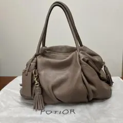 PotioR ポティオール 本革 レザー 2wayハンドバッグ ショルダーバッグ