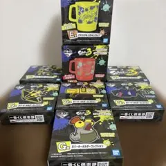 一番くじ　スプラトゥーン3 スタッキングカップ　ラバーキーホルダーセット