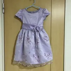 マザウェイズ 女の子ドレス ラベンダー チュール フォーマルドレス 110cm